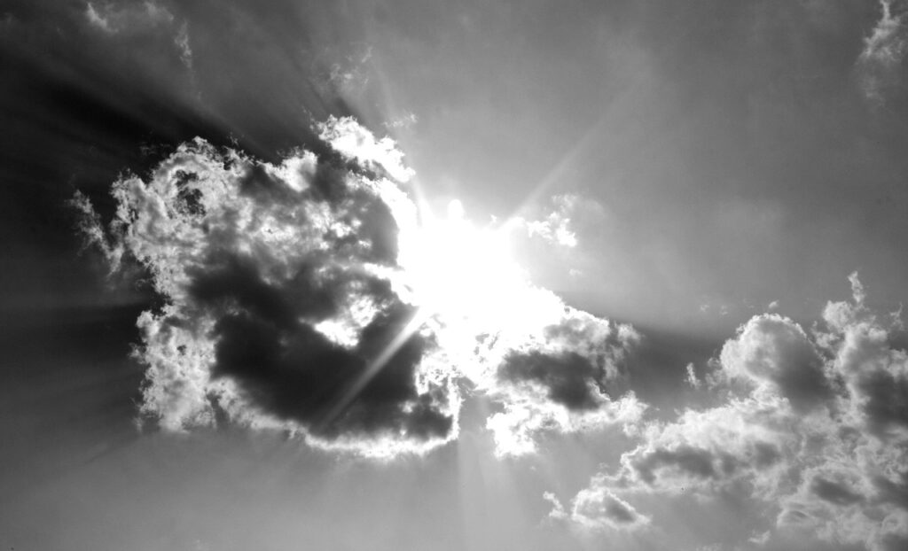 sun, cloud, weather, sky, bright, light, nature, cloudscape, season, atmosphere, sunshine, heaven, outdoor, air, meteorology, gray sun, gray clouds, gray heaven, gray sunshine
